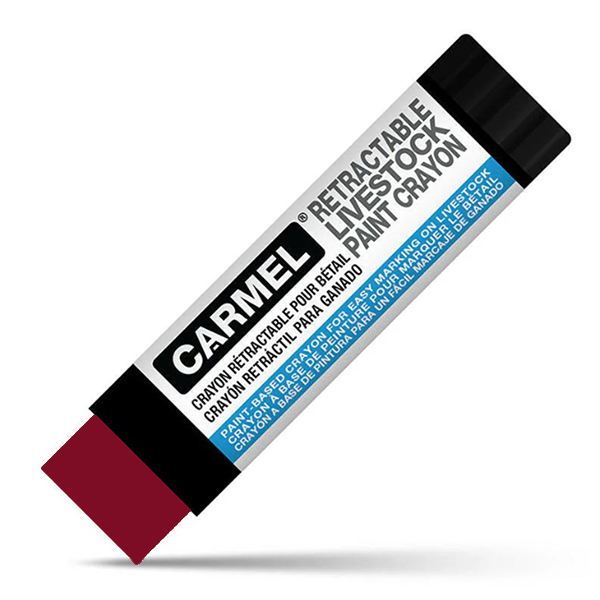 crayon de color rojo para ganado