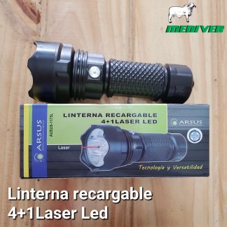 linterna recargable laser LED
