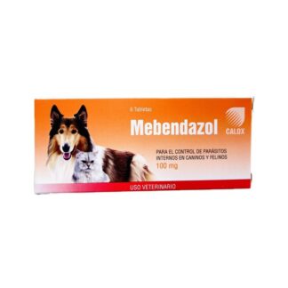 Mebendazol 100 mg x 6 tabletas