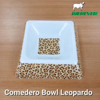 comedero bowl leopardo
