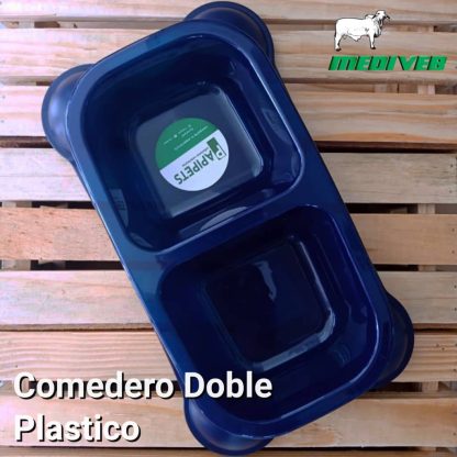 comedero doble de plastico